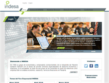 Tablet Screenshot of indesa.com.pa